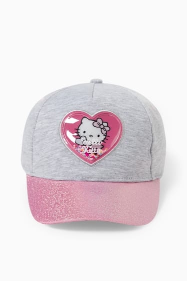 Copii - Hello Kitty - șapcă - gri deschis melanj