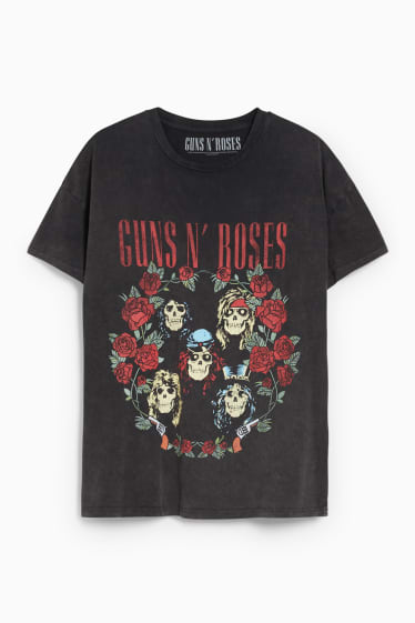 Damen - CLOCKHOUSE - T-Shirt - Guns N'Roses - dunkelgrau