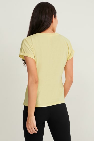 Kobiety - T-shirt - Myszka Miki - jasnożółty