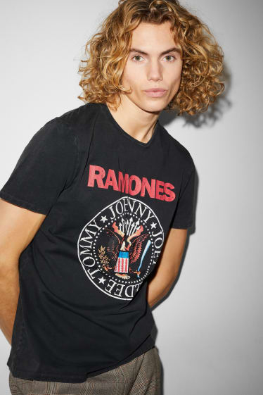 Men - CLOCKHOUSE - T-shirt - Ramones - black