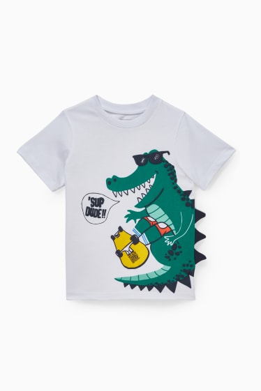 Bambini - Dinosauri - t-shirt - augmented reality - bianco