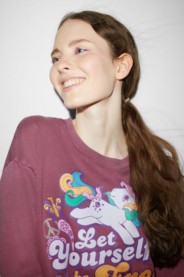 Teens & young adults - CLOCKHOUSE - sweatshirt - My Little Pony - dark rose