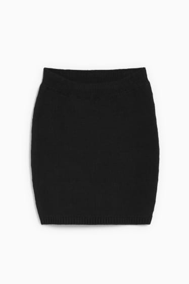 Mujer - CLOCKHOUSE - falda de punto - negro