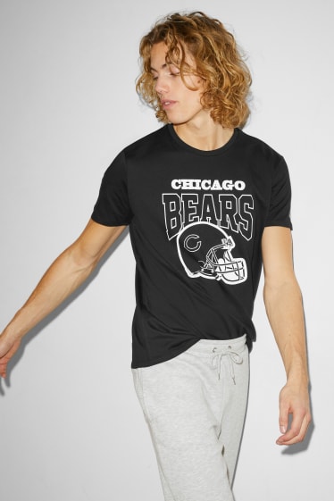 Pánské - CLOCKHOUSE - tričko - Chicago Bears - černá