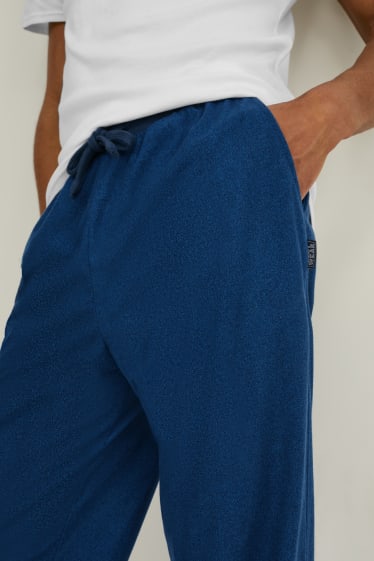 Uomo - Pantaloni pigiama - blu scuro