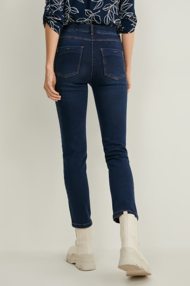 Dames - Jegging jeans - mid waist - jeansdonkerblauw