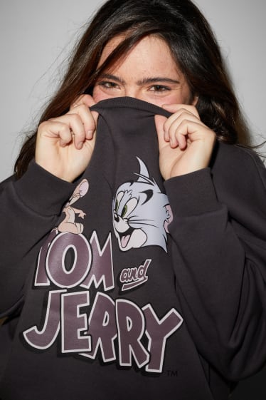 Damen - CLOCKHOUSE - Sweatshirt - Tom und Jerry - dunkelgrau