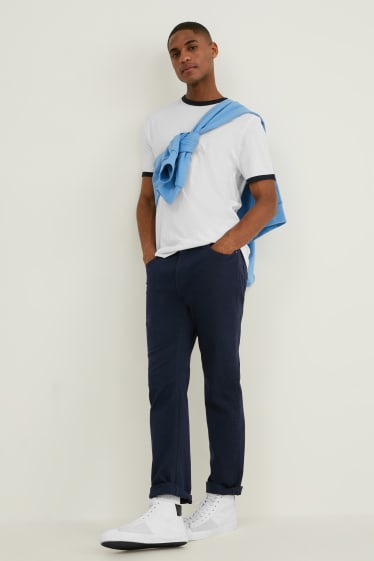 Uomo - Pantaloni - Regular Fit - blu scuro