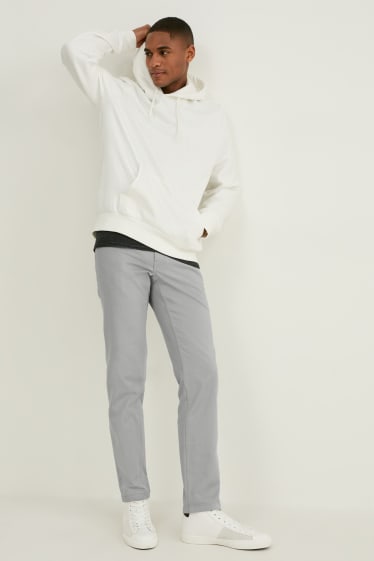 Uomo - Pantaloni - slim fit - grigio chiaro