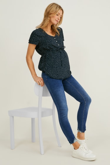 Dames - Zwangerschapsjeans - skinny jeans - jeansblauw