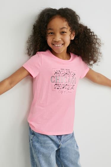 Children - Multipack of 5 - short sleeve T-shirt - rose