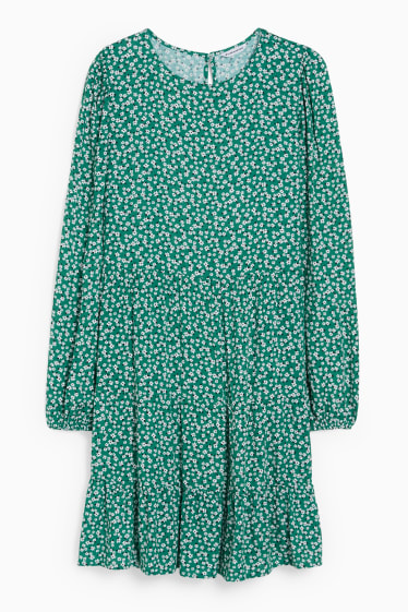 Donna - CLOCKHOUSE - vestito - a fiori - verde