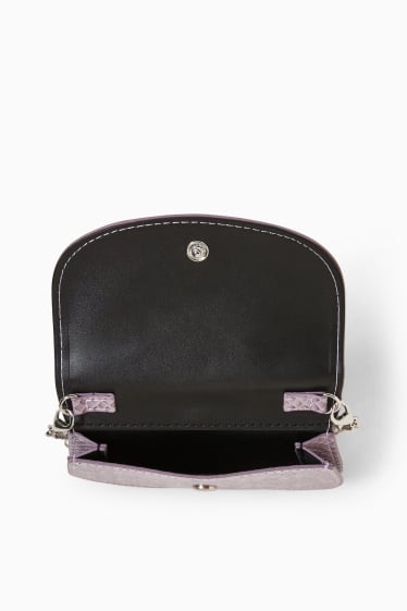 Women - Purse - faux leather - violet