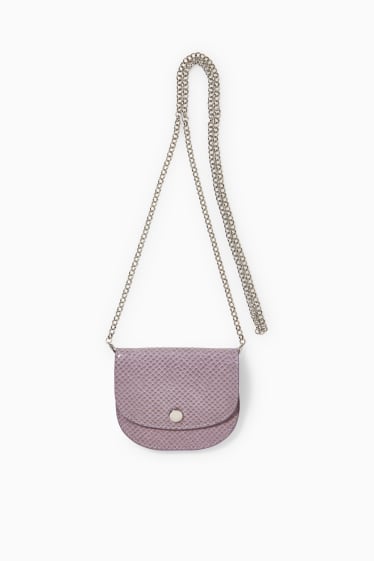 Women - Purse - faux leather - violet