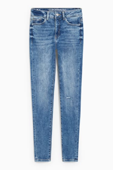 Teens & Twens - CLOCKHOUSE - Skinny Jeans - High Waist - jeans-hellblau