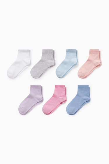 Children - Multipack of 7 - socks - rose