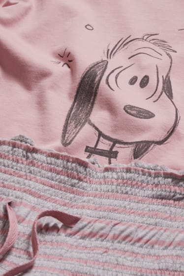 Femmes - Pyjama d'allaitement - Peanuts - rose
