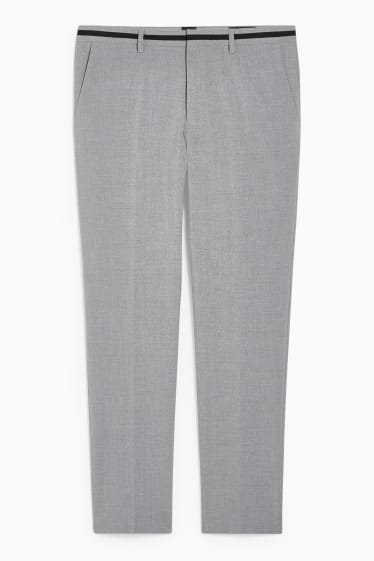 Hommes - Pantalon de costume - coupe slim - Flex - LYCRA®  - gris clair chiné