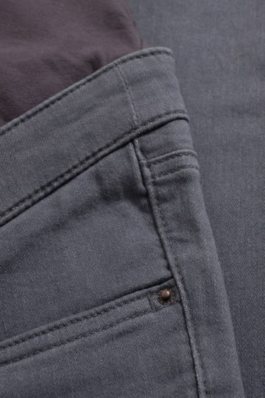 Dámské - Těhotenské džíny - slim jeans - džíny - šedé