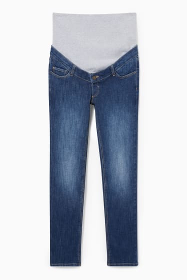 Damen - Umstandsjeans - Slim Jeans - dunkeljeansblau