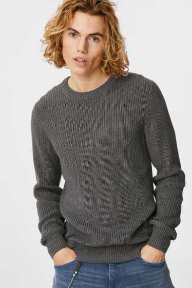 Hommes - Pull - gris