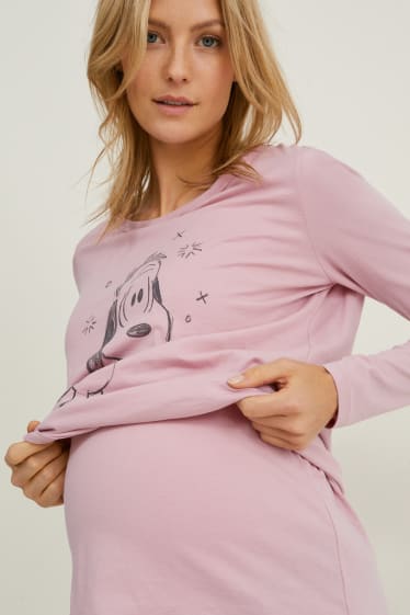 Femmes - Pyjama d'allaitement - Peanuts - rose