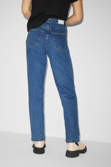 Ados & jeunes adultes - CLOCKHOUSE - loose fit jean - high waist - jean bleu