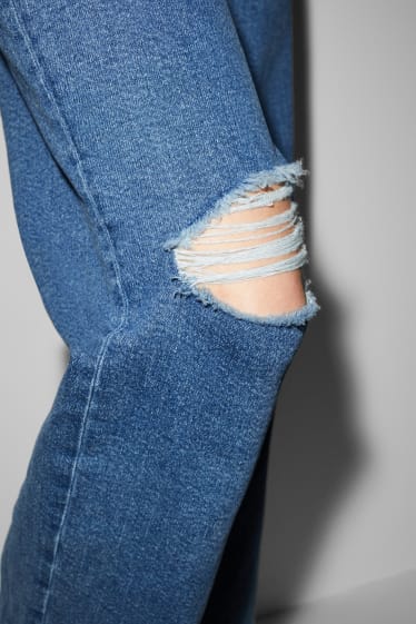 Dospívající a mladí - CLOCKHOUSE - loose fit jeans - high waist - džíny - modré