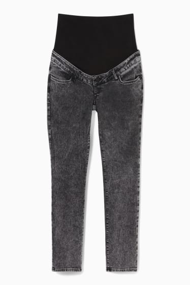 Dames - Zwangerschapsjeans - slim jeans - jeansgrijs