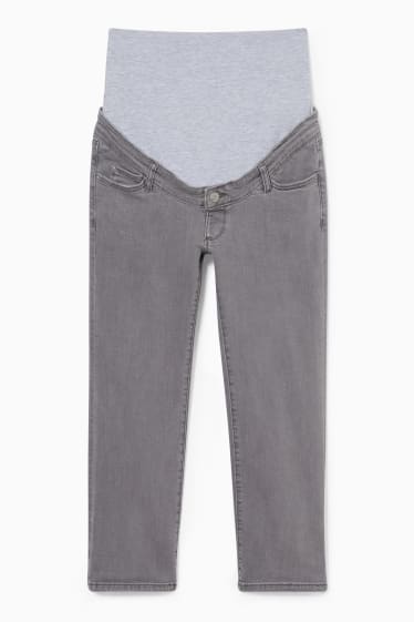 Women - Maternity capri jeans - denim-light gray