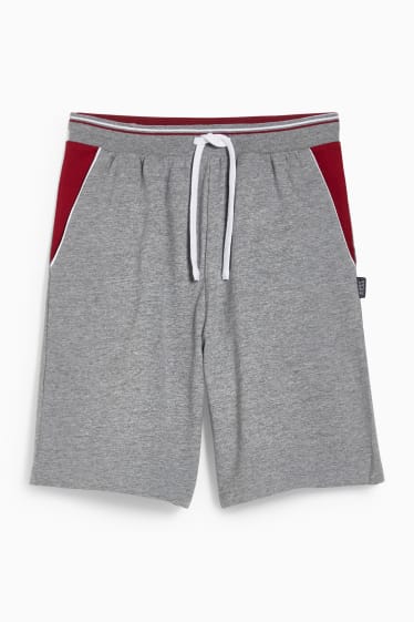 Herren - Pyjamashorts - grau