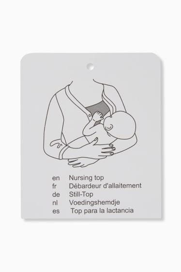 Femei - Rochie pentru alăptare - cu flori - albastru deschis