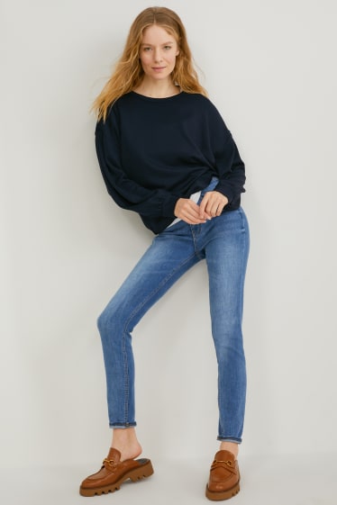 Dames - Skinny jeans - high waist - jeanslichtblauw