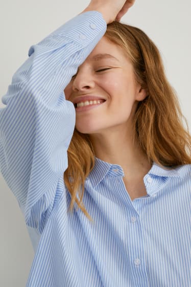 Femmes - Chemisier - rayé - bleu / blanc