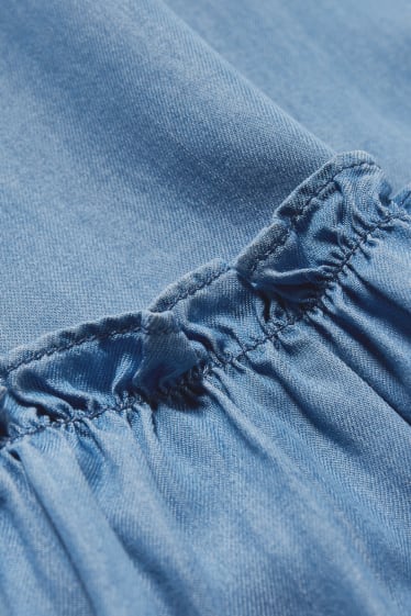Damen - A-Linien Kleid - jeansblau