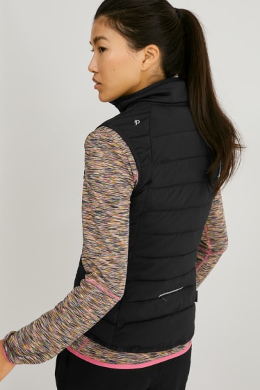 Women - Quilted gilet - hiking - THERMOLITE® - black
