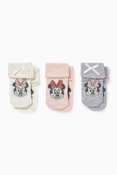 Babies - Multipack of 3 - Minnie Mouse - baby socks - cremewhite