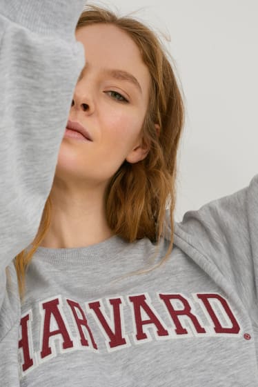 Femmes - Sweat - Harvard University - gris clair chiné