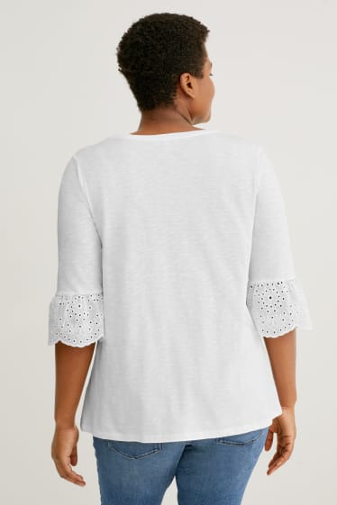 Women - Long sleeve top - cremewhite