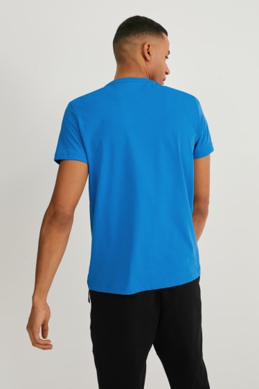 Uomo - T-shirt - fitness - blu