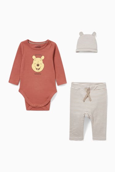 Bébés - Winnie l’ourson - ensemble pour bébé - 3 pièces - marron
