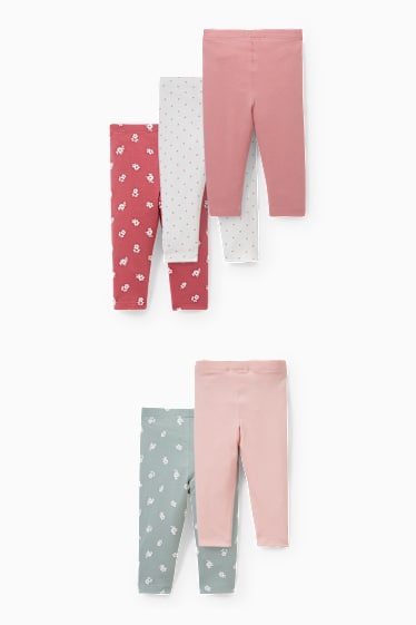 Babies - Multipack of 5 - baby leggings - multicoloured