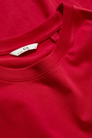 Hommes - T-shirt - rouge foncé