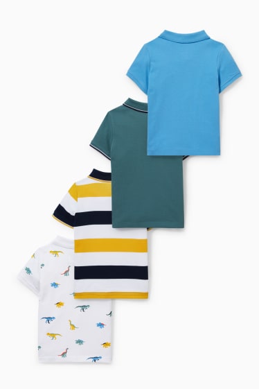 Children - Multipack of 4 - polo shirt - white / blue