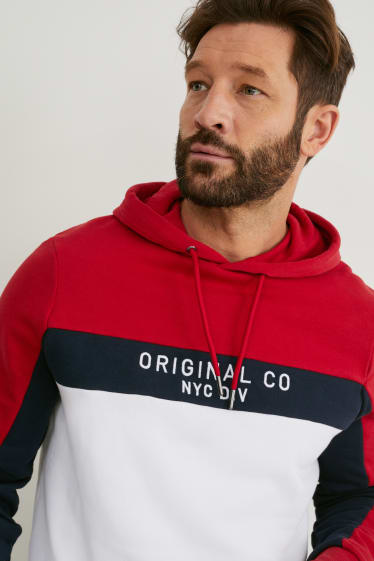 Men - Hoodie  - red