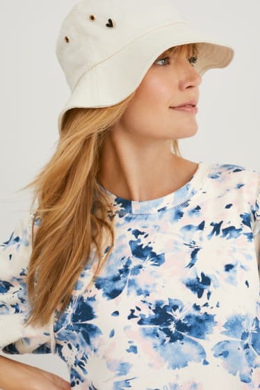 Damen - Fit & Flare Kleid - geblümt - bunt