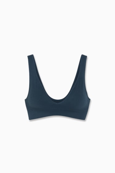 Donna - Bralette - imbottita - grigio scuro