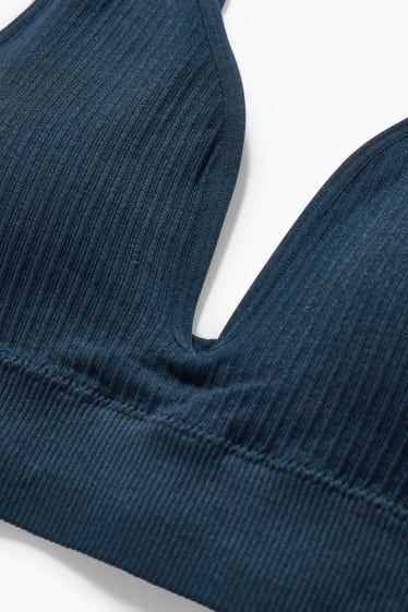 Donna - Bralette - imbottita - grigio scuro