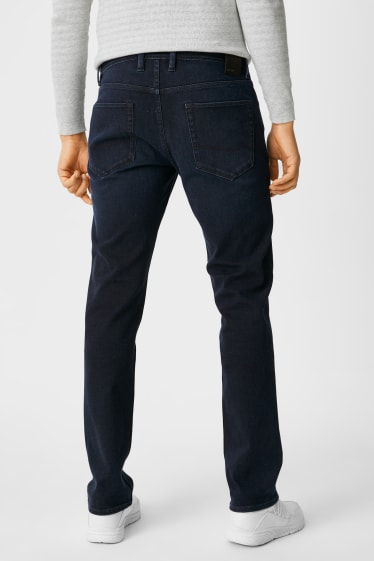 Pánské - Slim jeans - Flex - džíny - tmavomodré