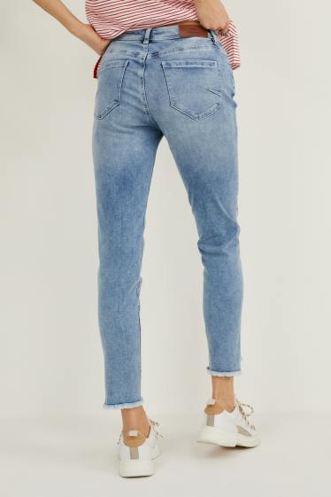 Women - Skinny jeans - mid waist  - denim-blue